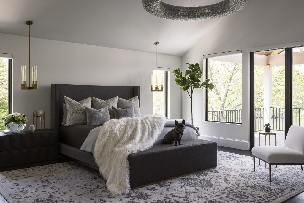 Custom Spanish Modern home - master bedroom