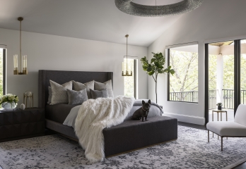 Custom Spanish Modern home - master bedroom