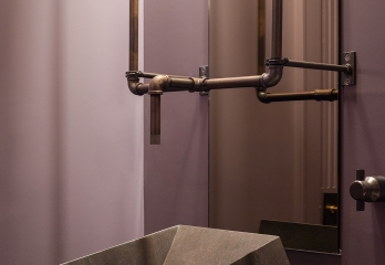 Custom bathroom faucet and sink