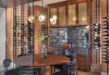 Wine cellar in Loch Lloyd MO custom built home