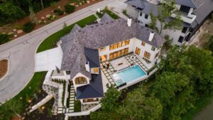 Aerial view of Belton MO custom home