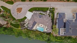 Top down view of Belton MO custom home