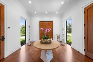 Elevator and hallway in luxury custom home in Overland Park KS