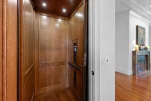 Elevator in luxury custom home in Overland Park KS