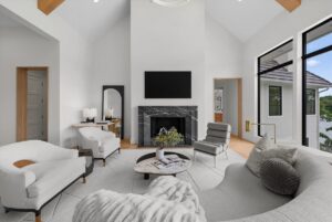 Picture of living room inside custom built Belton MO home