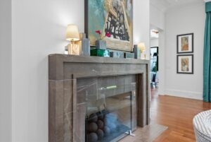 Living room with a view in Overland Park Kansas