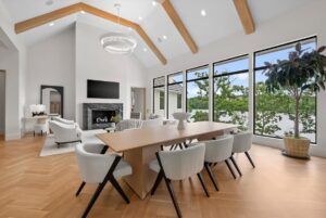 View of dining area in custom built home in Belton MO