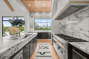 View of kitchen in custom built Belton MO home