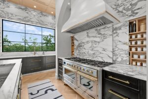 View of kitchen in custom built Belton MO home