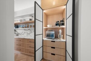 Pantry and butcher's kitchen in luxury home in Belton Missouri