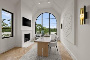 Office area in luxury custom built home in Belton MO