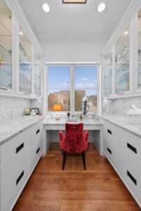 Private office in luxury custom home in Overland Park KS