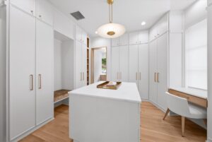 Master suite closet in luxury custom built Belton MO home