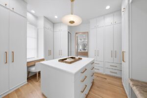 Master suite closet in luxury custom built Belton MO home