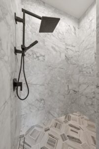 Shower in custom luxury home in Johnson County Kansas