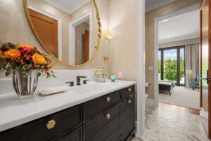 Full bathroom in custom luxury home in Johnson County Kansas