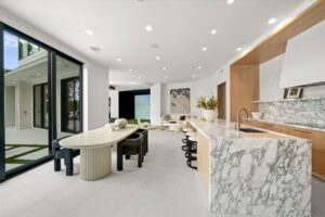 Basement kitchen area in luxury custom built Belton MO home