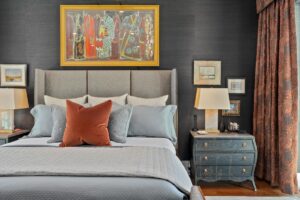 Bedroom in custom-built ranch home in Overland Park Kansas