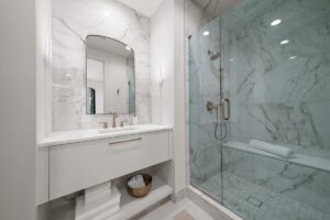 Full bath in luxury custom built Belton MO home
