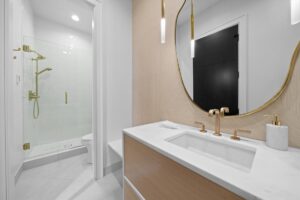 Bathroom in luxury custom built Belton MO home