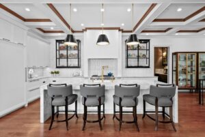 Kitchen in custom-built ranch home in Overland Park Kansas