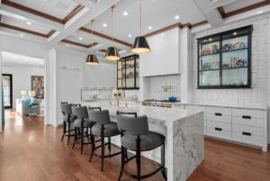 Kitchen in custom-built ranch home in Overland Park Kansas