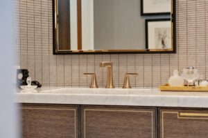 Bathroom fixtures in luxury custom Overland Park KS home