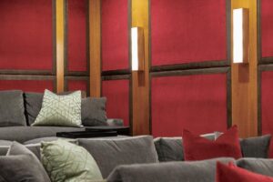 Theater room in luxury custom Overland Park KS home