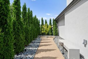 Landscaping at luxury home in Overland Park Kansas